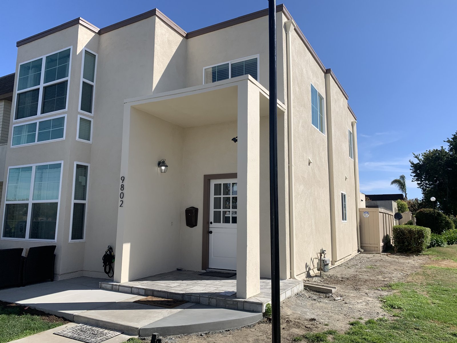 Completed room addition, entry view